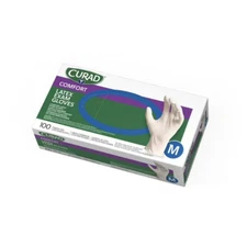 Curad Latex Exam Gloves – Medium, 100ct (2-Pack)