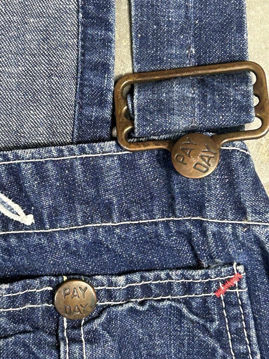 VTG 1950s Penney's Pay Day Denim Overalls 38 X 28 Sanforized VTG 1950s Penney's Pay Day Denim Overalls 38 X 28 Sanforized