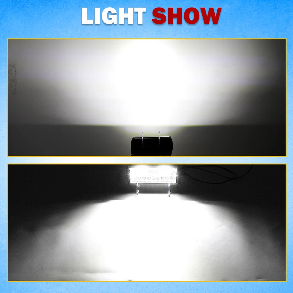 10x 7 pulgadas para barco Spot Marine Esparcidor Luces LED Cubierta/Mástil Luces de Trabajo 600W Foto 3 de 4