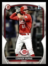 Connor Burns 2023 1st Bowman Draft #BD-159 Cincinnati Reds ROOKIE RC