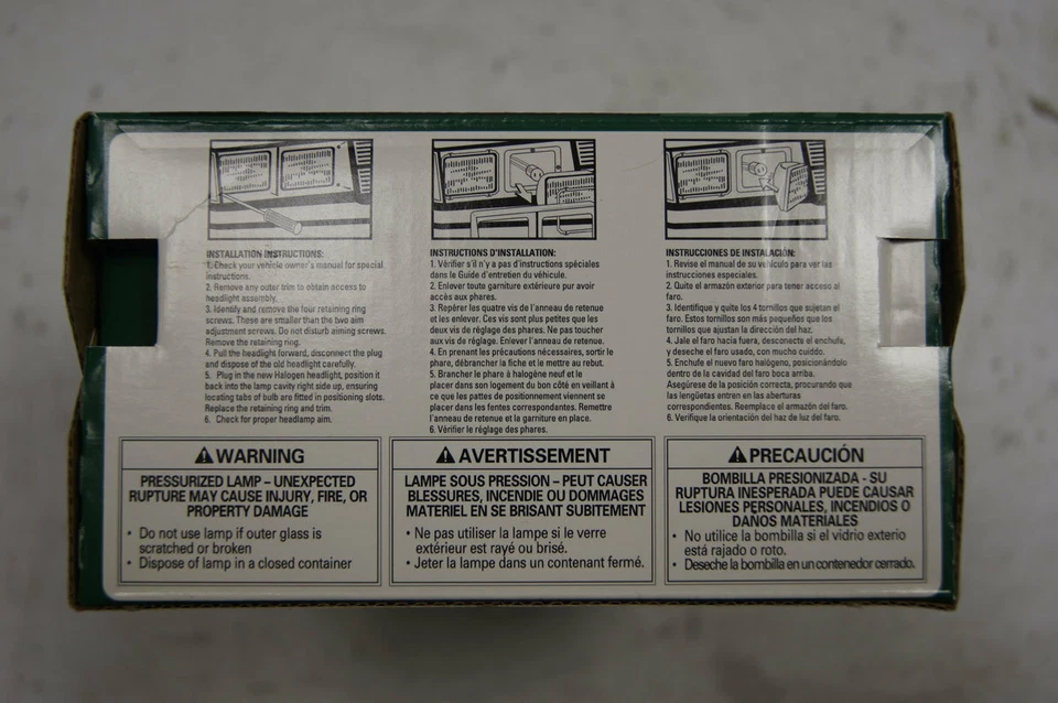 Bombilla de haz sellado de faros GM 1986-2002 nueva OEM GE 16502681 94454746 H4701 Foto 4 de 4