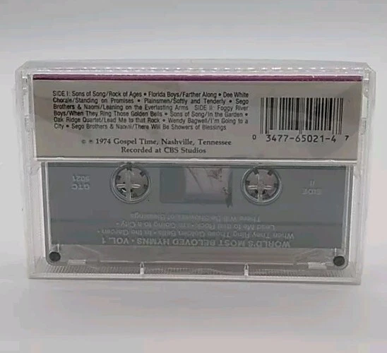 RARE New Sealed World's Most Beloved Hymns, Vol. 1 Cassette Tape, 1974, Gospel - Image 3 of 3
