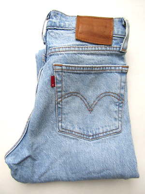 Levi's Wedgie Straight W23 L26 Damen Jeans Hellblau Stretch LEVG521