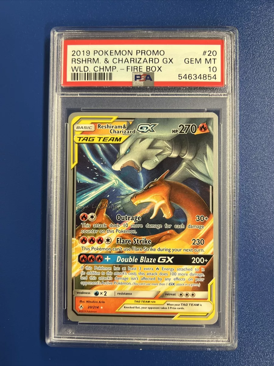 Reshiram and Charizard GX World Chaimpions ship 2019 pokemon card 