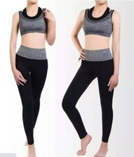 Women's Fashion Sports Bra Pants Set Yoga Clothing Suits Gym Workout Fitness