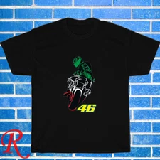 New Valentino Rossi Italiano Black/Grey/Navy/White Size S-5XL Unisex T-Shirt