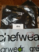 Chefwear Mens Chef Coat Black size XL BRAND NEW  