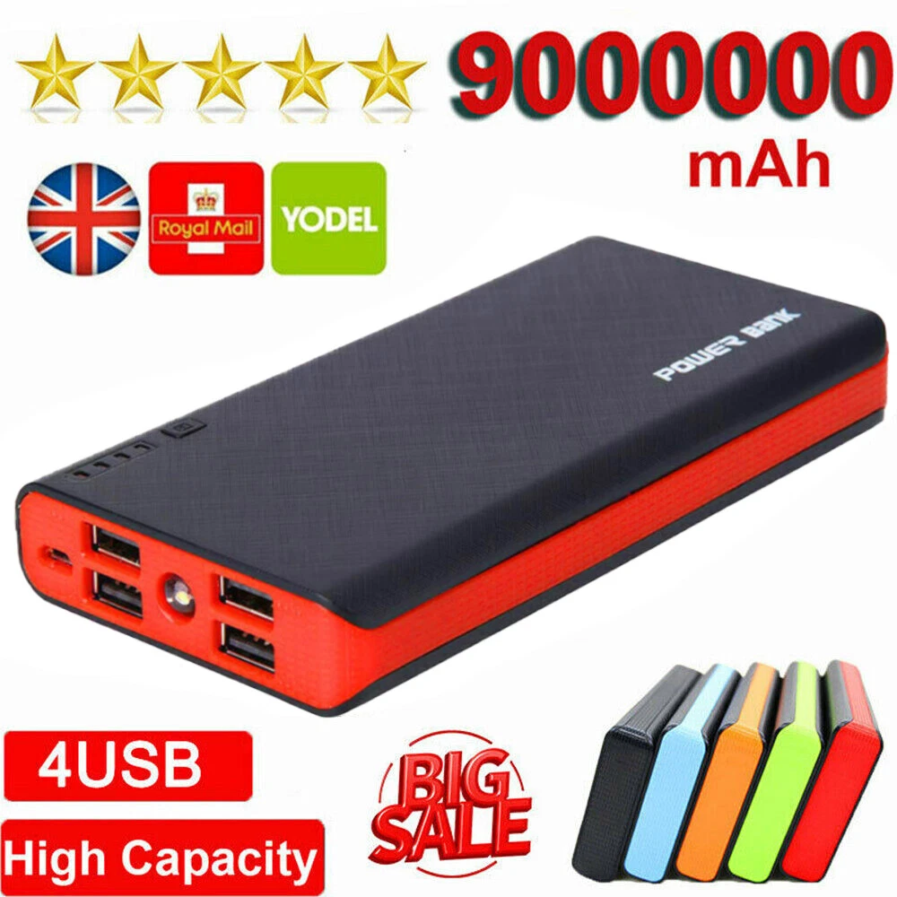 Power Bank 900000mAh Fast Charger External Battery Pack for iPhone