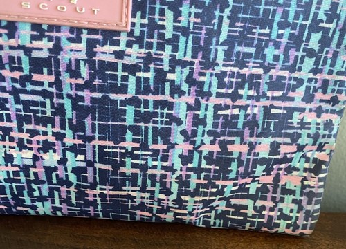 SCOUT Wristlet Clutch Bag Blue Purple Pattern - Picture 6 of 8