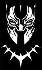 MARVEL'S BLACK PANTHER DECAL FOR CAR/ LAPTOP AND MORE PICK SIZE AND COLOR