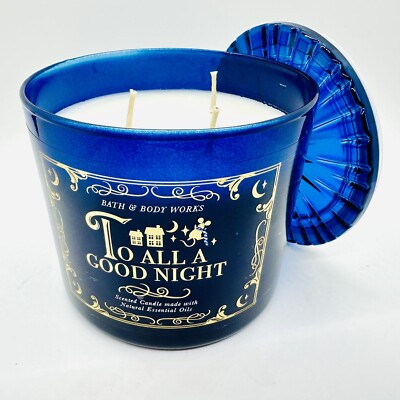 NEW! BATH & BODY WORKS TO ALL A GOOD NIGHT SCENTED 3-WICK LARGE