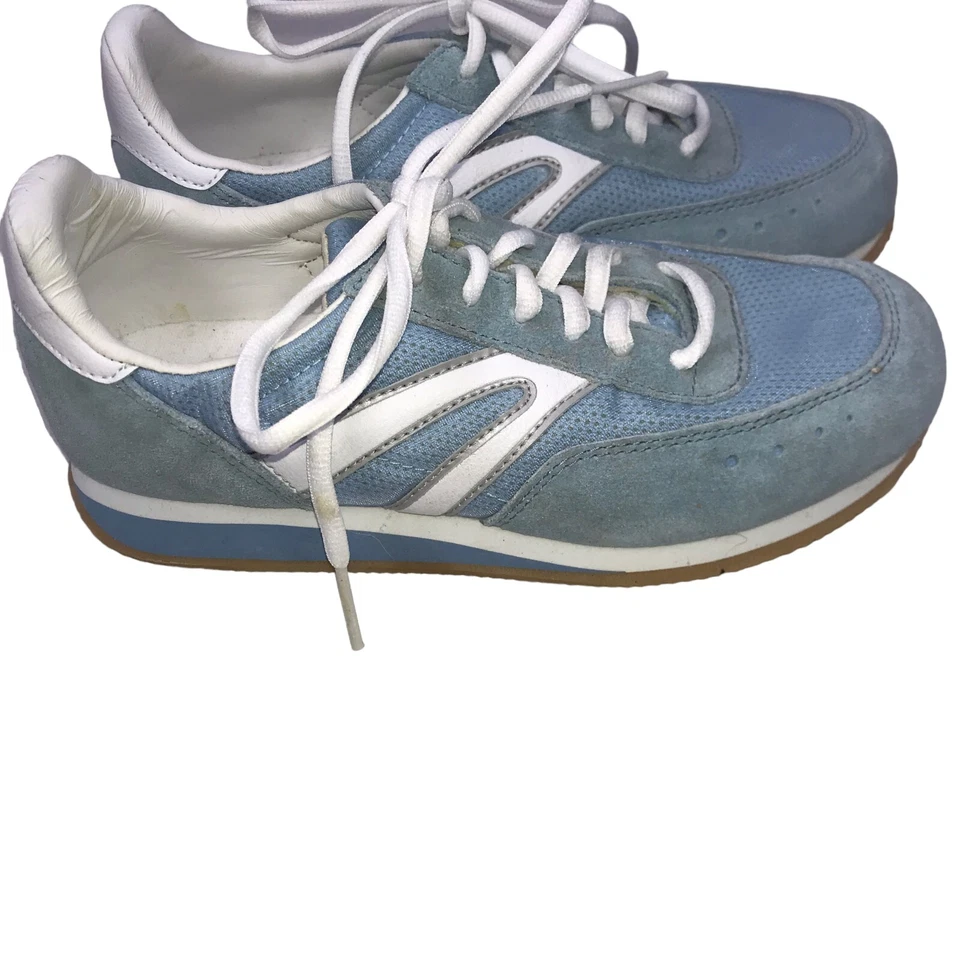 Bass Women's Shoes Blue White Leather, Lace Up Sneakers Size 6M - Image 2 of 4