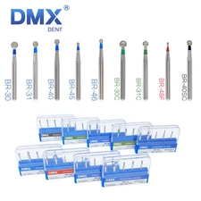DMXDENT Dental Diamond Burs Ball Round FG 1.6mm for High Speed Handpiece NEW 