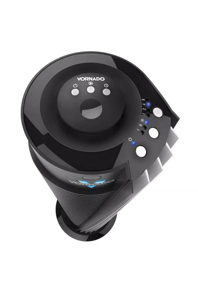 Vornado 143 Circulador de Aire para Toda la Habitación 29" Ventilador de Torre 3 Velocidades con Control Remoto Negro Foto 2 de 3