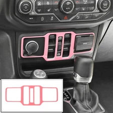 Window Control Panel Frame Trim for Jeep Wrangler JL JLU JT 18+ Pink Accessories