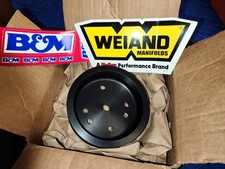 Nos Small Block Ford Weiand Bm 174 Supercharger 10-rib Crank Pulley Nos Small Block Ford Weiand Bm 174 Supercharger 10-rib Crank Pulley