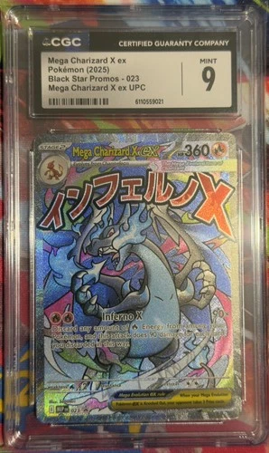 CGC 9 Mega Charizard X ex 023 Ultra Premium Coll. Black Star Promo Pokemon Card