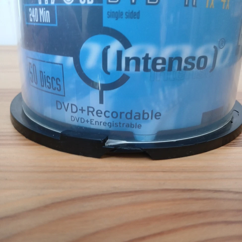 INTENSO 50 Blank Discs DVD+R 16X  4.7GB 180Mins Brand New - Image 4 of 4