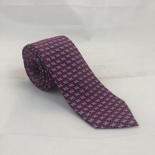 Vineyard Vines Red Patterned Floral 100 Silk Men's Neck Tie 48.75  x 2.75  