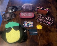 Victoria Secret ROSA 10 Piezas Lote - Fiambrera, Maquillaje, Cartera, Maquillaje, Llavero