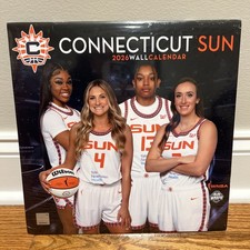 WNBA Connecticut Sun 2026 Wall Calendar 12 Month New Sealed Women’s Basketball