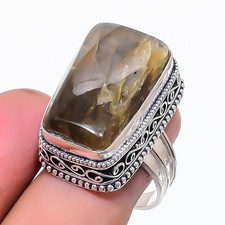 Labradorite Gemstone 925 Sterling Silver Jewelry Ring Size 9 Gift for Her b721
