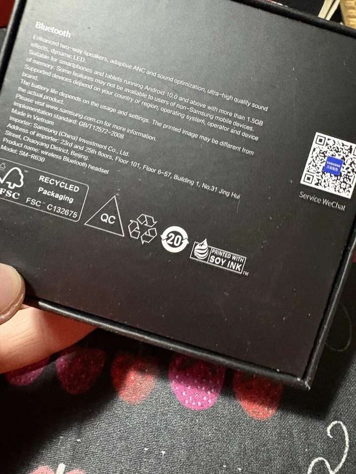 Cuffie Stereo Samsung Galaxy Buds 3 Pro R630 Bluetooth Wireless - Immagine 2 di 4