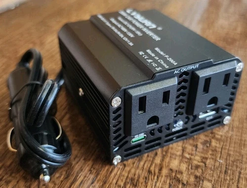 Lvyuan 200W Car Power Inverter DC 12V to AC 110V 120V Converter w/ C Port USB AC