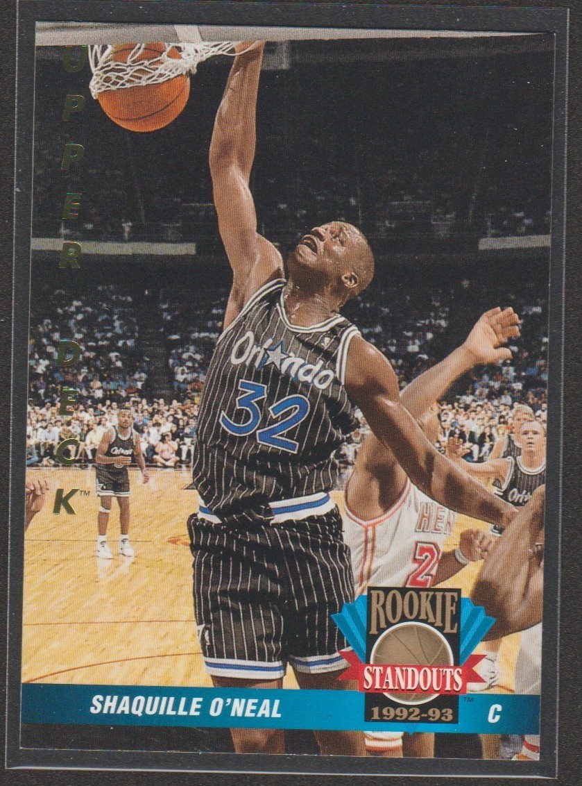 Shaquille O'Neal 1992-93 Upper Deck Basketball Rookie Standouts insert #RS15