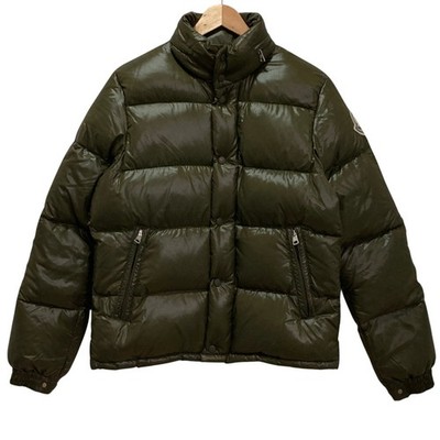 MONCLER Everest Large Patch Down Jacket, Size 1, Khaki mens USED