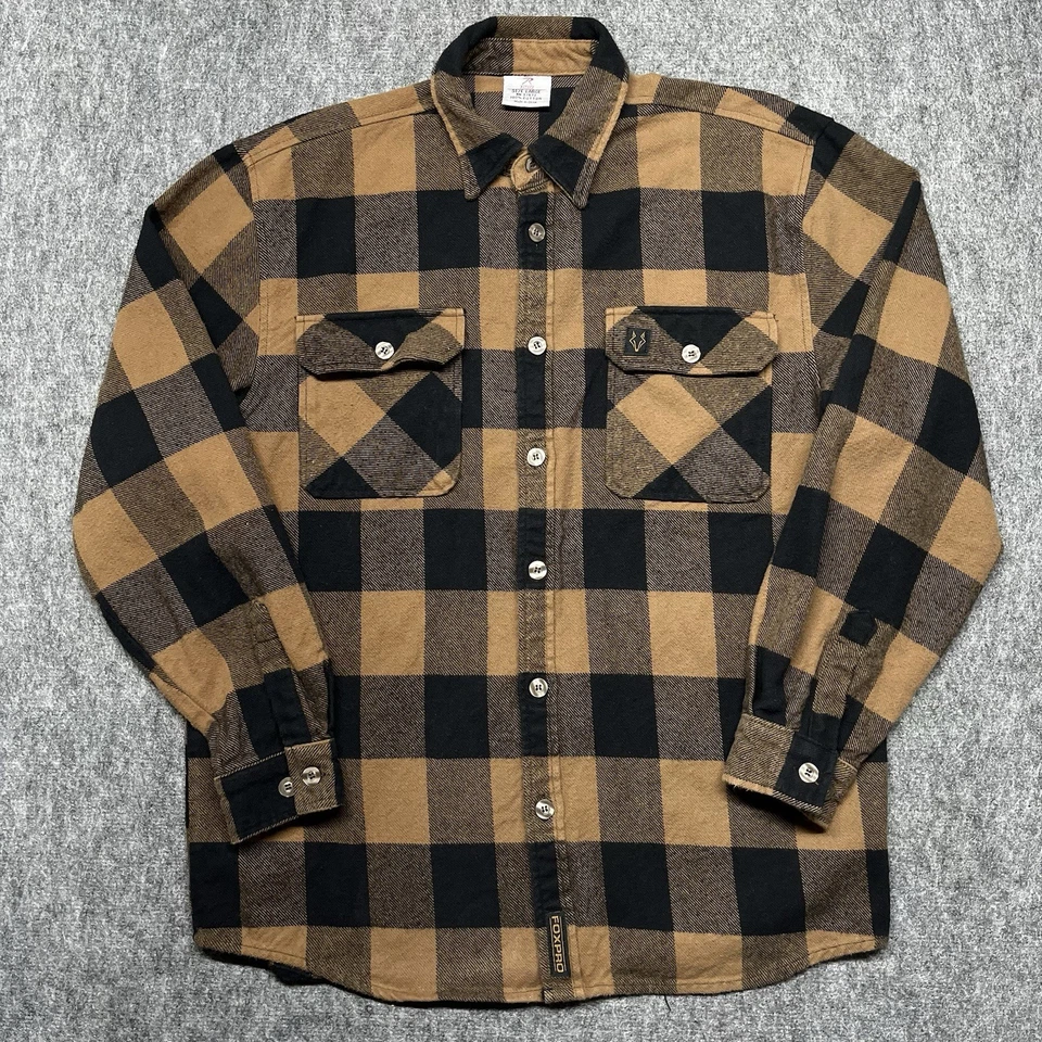 Camisa masculina de flanela Rothco xadrez búfalo manga longa botão para cima peso pesado grande - Imagem 2 de 4