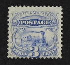 CKStamps: US Stamps Collection Scott#114 3c Pictorial Mint H OG Lightly Crease