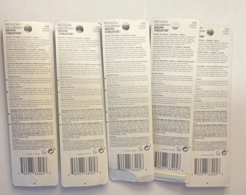 (5ct) Revlon Colorstay Brow Creator Micro Pencil Powder and Brush, 620 Auburn - Image 2 of 4