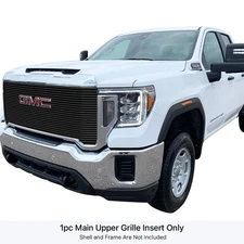 For GMC Sierra 2500 HD 20-23 5-Pc Black 8x6 mm High Density Billet Main Grille