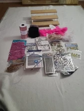 Lot of Mixed Craft Supplies New Assorted Miscellaneous Crafting Items