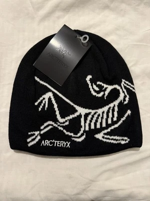 Arc'teryx Black Beanie Bird Head Toque Brand New Black One Size