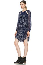 NWOT Isabel Marant Etoile Prewitt Dress SZ 40 535 Printed BLUE Floral