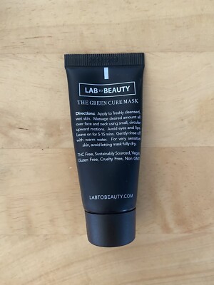 New LAB TO BEAUTY The Green Cure Mask healing treatment .46 oz mini matcha