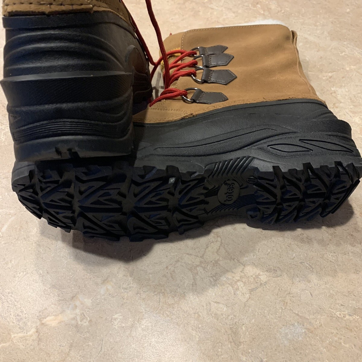 Totes Coastal Tan Waterproof Winter Boots Men\'s Size 11 New TOTES Men main image 2