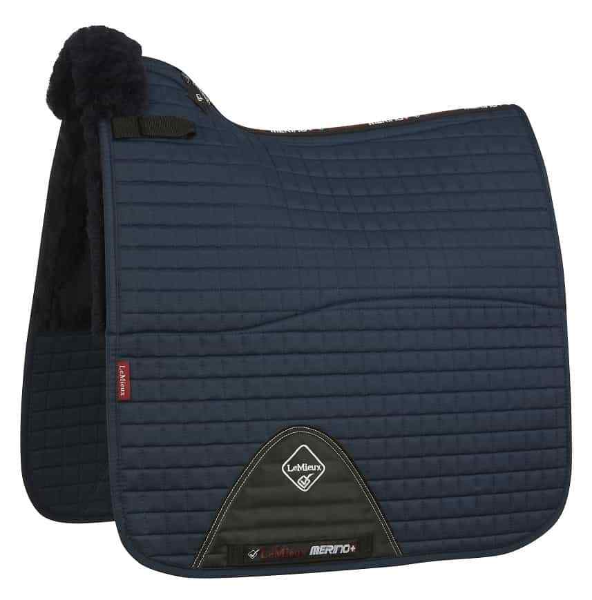 LeMieux Pro Lambswool Merino+ Half Lined DRESSAGE SQUARE Saddlecloth