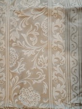 GOLD TAUPE BROCADE/JACQUARD UPHOLSTERY WEIGHT FABRIC OVER 2 YARDS, 64  WIDE