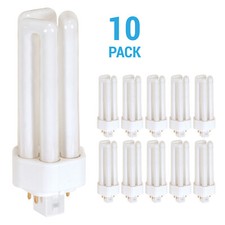 10 Pack PLT 26W Triple PlugIn Compact Fluores...