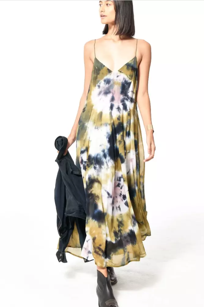 Venus tie cheap dye maxi dress
