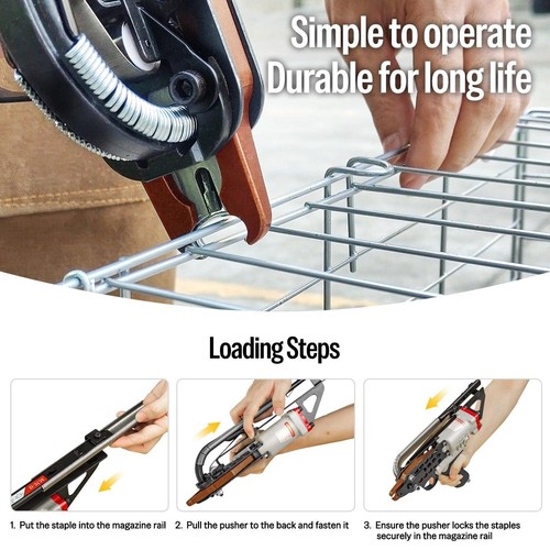 meite SC7C-I2 Pneumatic Hog Ring Gun 15 Gauge 3/4 inch Crown Air Hog Ring Tool - Picture 3 of 7