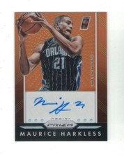 MAURICE HARKLESS 2015-16 Panini Prizm ORANGE REFRACTOR AUTO #30/65 Autograph MO