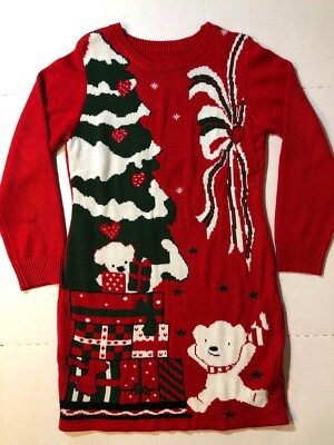 white christmas dresses Tipsy Elves Women's Gingerbread Sweater Dress main image 1