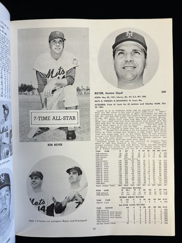 1967 New York Mets Official Yearbook Revised Edition writing on cover - Picture 5 of 10