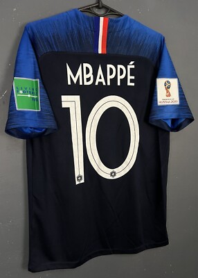 MENS FRANCE NATIONAL 2018/2020 KYLIAN MBAPPE FOOTBALL SOCCER SHIRT