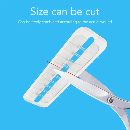 10x Emergency Wound Closures Adhesive Seamless Cuttable Hygienic Zip Stitch - Picture 6 of 23
