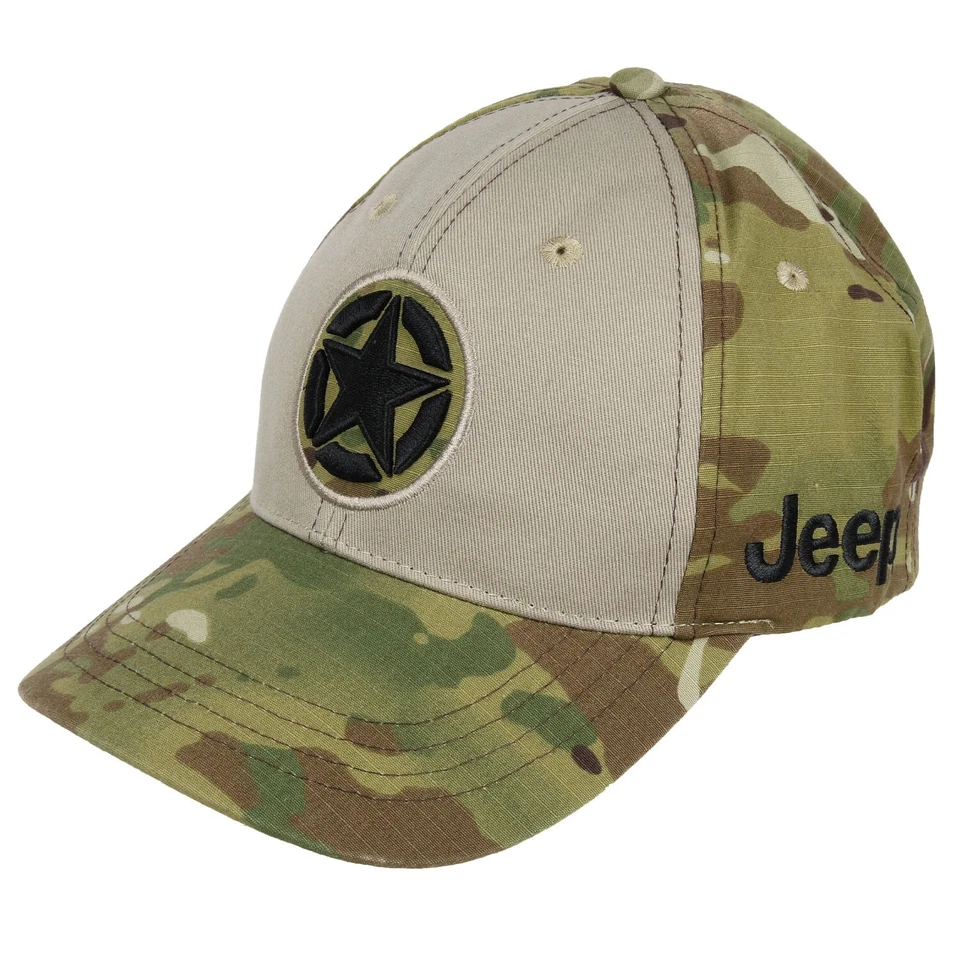 Gorra Jeep Willys Iconic Star Logo - Caqui/Camuflaje Foto 2 de 3